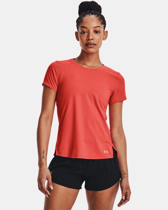 Women's UA Iso-Chill 200 Laser T-Shirt, Orange, pdpMainDesktop image number 0